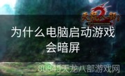 为什么电脑启动游戏会暗屏